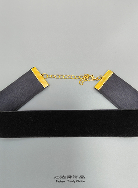 欧美简约植绒织带颈圈项链丝绒绒布项圈颈链颈带