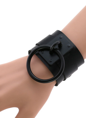 男士手链原宿哥特式o形PU皮酒吧