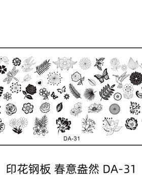 美甲印花钢板模板印章