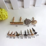 Shoe Seale Decorative Brivet Square Nail Hist -Cafity Magn Magn Willow Nails с резьбой сплавные личность DIY обувь ногти