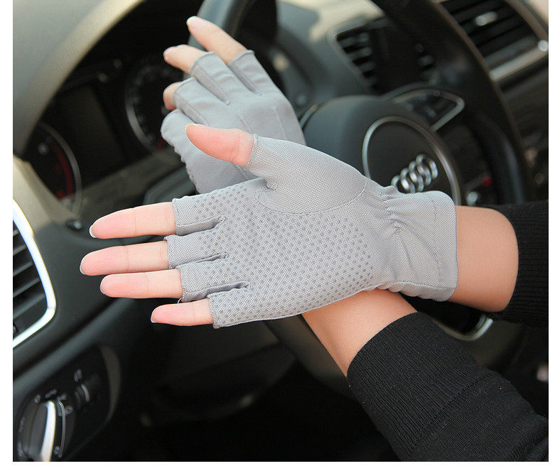 ELMA夏防晒手套男女通用薄款吸汗透气防滑开车户外钓鱼半指手套,淘宝优惠券,粉丝福利购,淘宝优惠卷