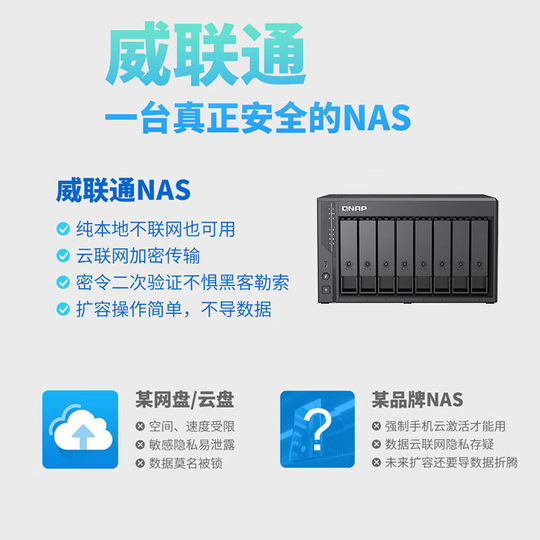 QNAP Qu805 almacenamiento doméstico de clase empresarial N355 16G de memoria NAS de ocho bahías nube privada AI servidor de copia de seguridad de datos de archivos de álbumes de fotos