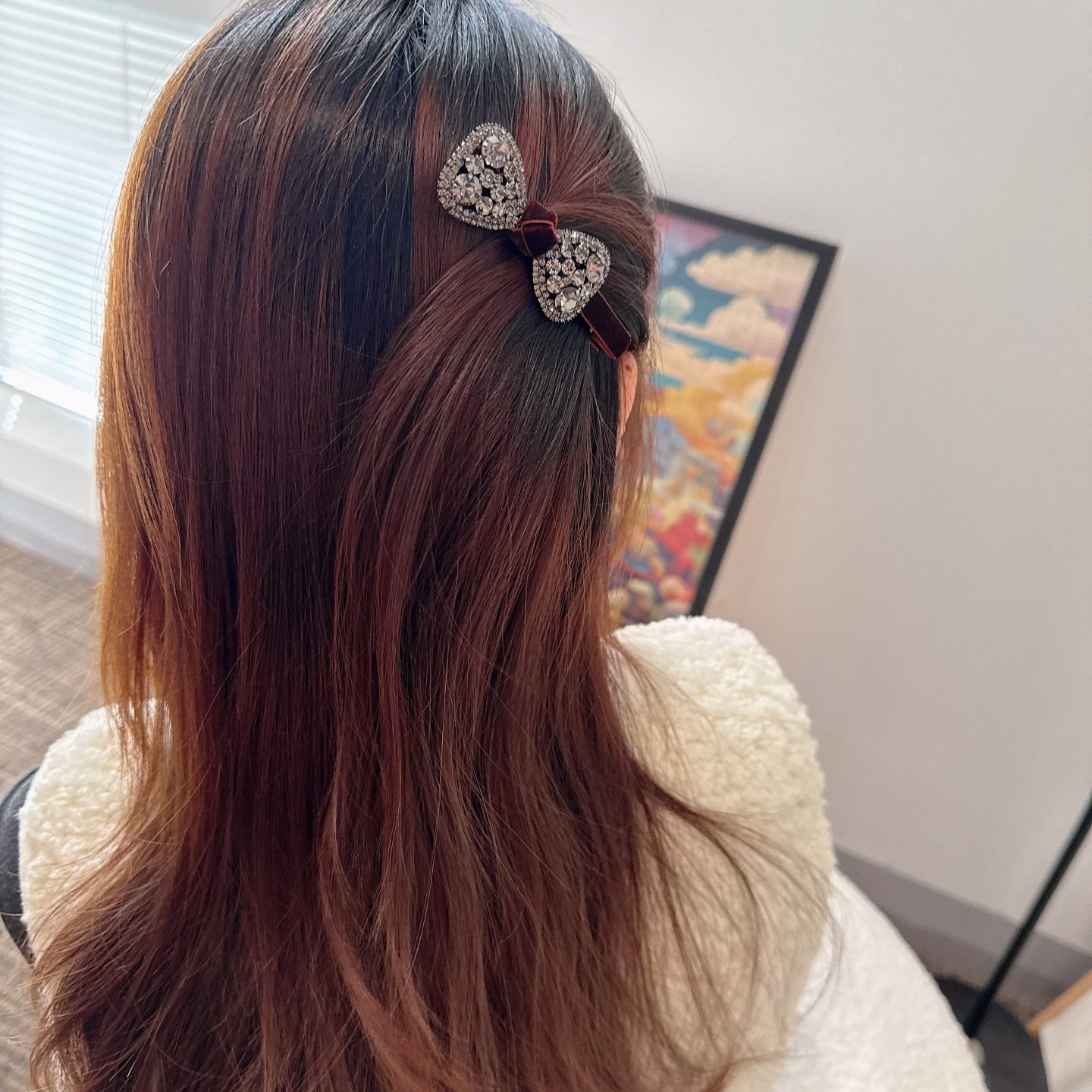 精致满钻蝴蝶结鸭嘴夹韩国头饰超闪水钻一字夹前额碎发刘海夹边夹,淘宝优惠券,粉丝福利购,淘宝优惠卷