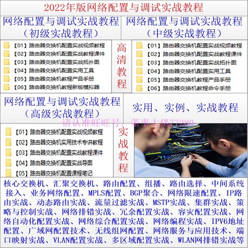 通信网络工程师网络管理维护设计造价师运维管理员培训视频教程 - 图1