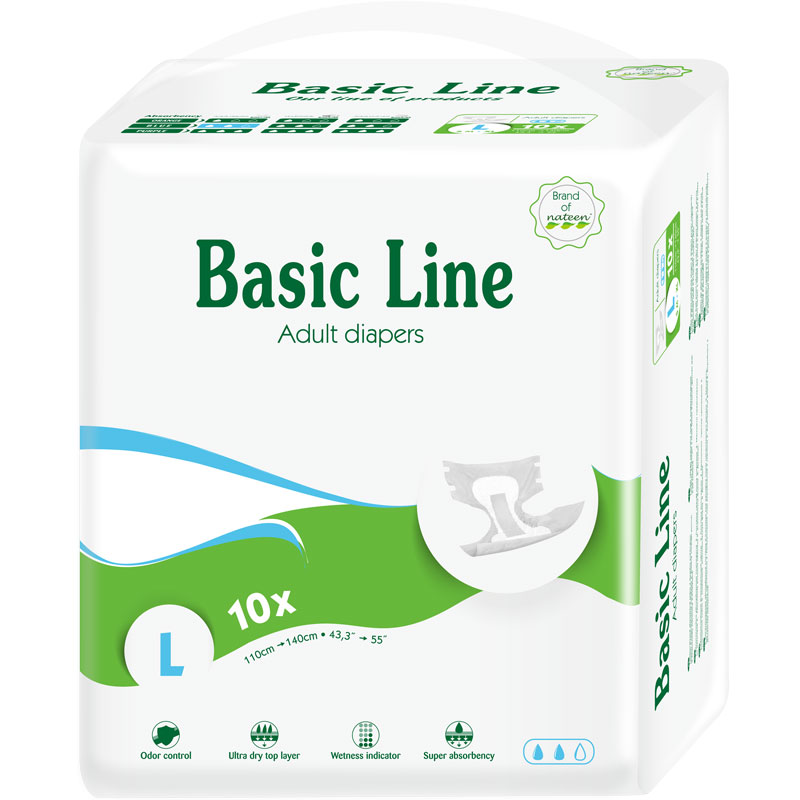 nateen那特恩成人纸尿裤basic line大吸收老人用护理粘贴裤L码8包 - 图3