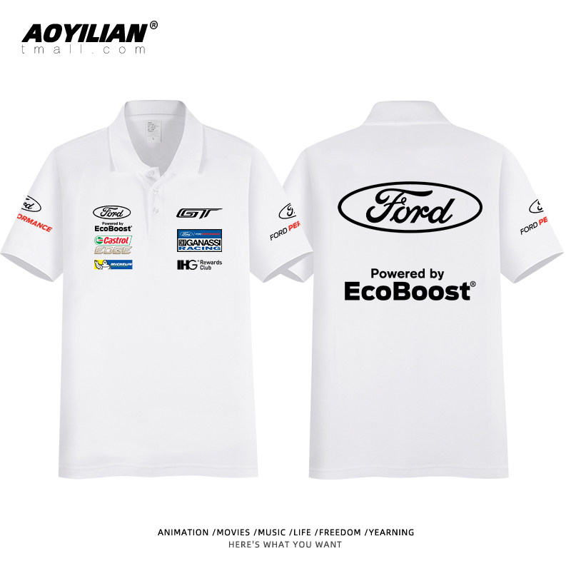 福特gt f1勒芒赛纪念款短袖赛车服 澳伊恋T恤