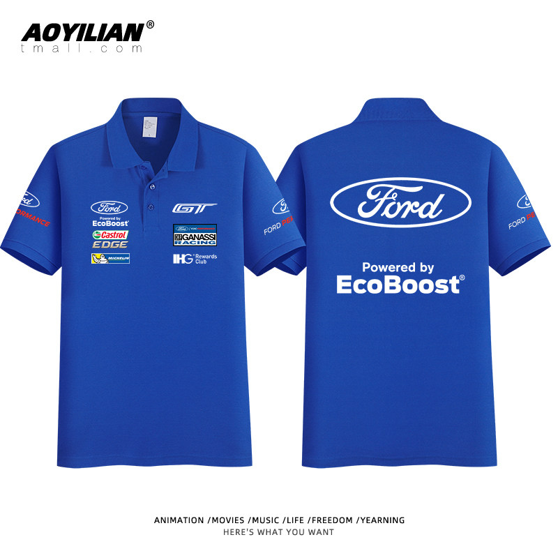 福特gt f1勒芒赛纪念款短袖赛车服 澳伊恋T恤