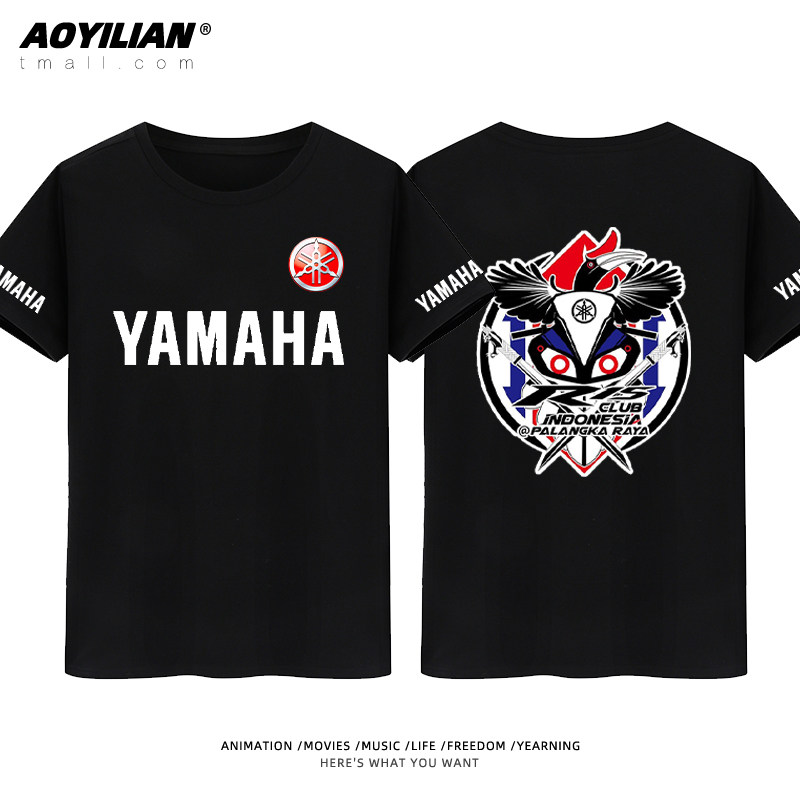 摩托车重机车爱好者yamaha骑行t恤 澳伊恋T恤