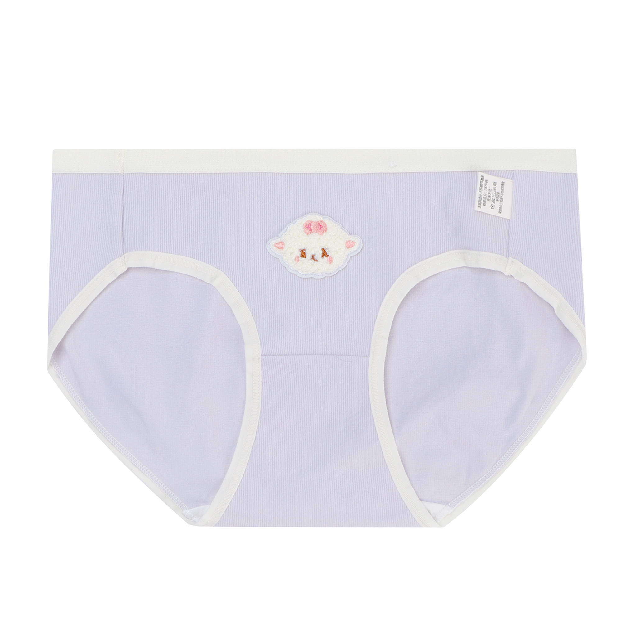 馨帮帮Bra可爱立体小羊螺纹内裤女A类加长纯棉裆舒适不夹臀三角裤,淘宝优惠券,粉丝福利购,淘宝优惠卷