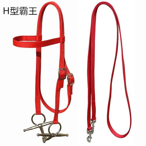双层织带加强水勒 嚼子衔铁 马水嘞缰绳叉子笼头嚼环嚼口棉缰绳 - 图3
