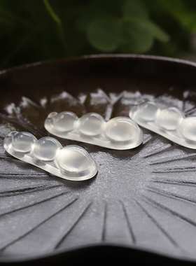 冰种玉髓豆子吊坠甜美小众