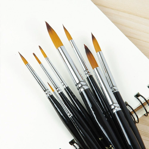 Пигментированная акварель, кисть, акрил, нейлоновая гуашь, комплект, мелки, лайнер