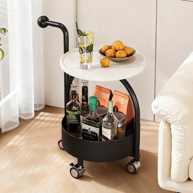 中古风客厅移动小推车餐车家用边几零食置物架茶几床头小桌子边几,淘宝优惠券,粉丝福利购,淘宝优惠卷