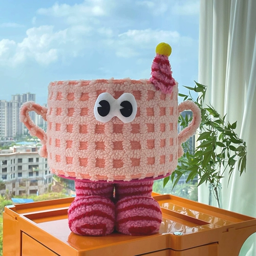 Монстр, милая плюшевая корзина для хранения, настольный детский аксессуар для волос, коробка для хранения