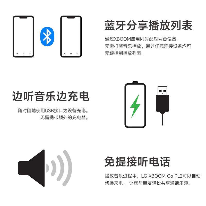 other A10LG音响PL5无线蓝牙音箱长续航双重动感低音IPX5防水音响-图3