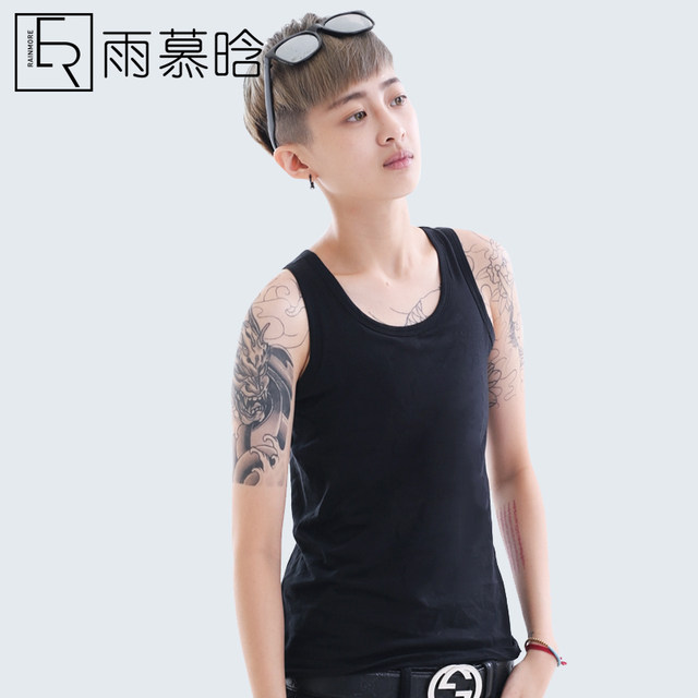 Yu Muhan's long handsome T-style cotton coss zipper Yu Muhan's long handsome T-style cotton coss zipper
