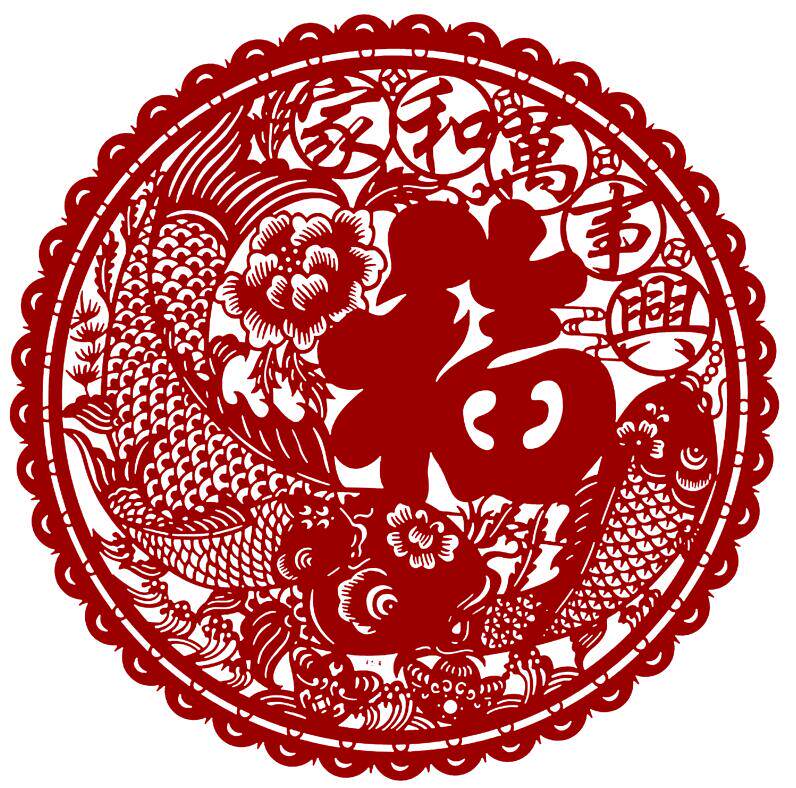 福的刻纸图片,刻纸图片打印_大山谷图库