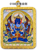 Custom dense diamond gagne box carry-on pocket small tangka retrofitted with Tibetan script-linked pendant car hanging mineral paint