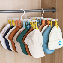 Rack Containing Shelf of Cap Containing shelving Shelf Shelf Hooks Finishing Clips Wardrobe Lady Dorm Hat Rack