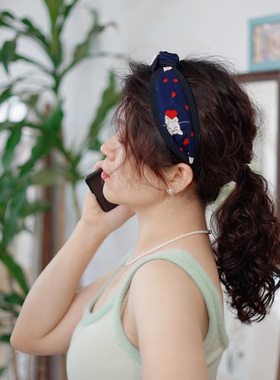 发箍布艺少女风减龄高颅顶防滑
