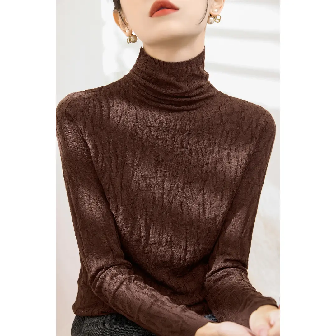 卡慕妍轻奢女装2025冬季新款灰色防风堆堆领长袖毛衣大衣外套内搭,淘宝优惠券,粉丝福利购,淘宝优惠卷