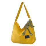 Шоппер, брендовая сумка для телефона, универсальная сумка на одно плечо, тканевый мешок, в корейском стиле