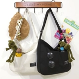 Шоппер, брендовая сумка для телефона, универсальная сумка на одно плечо, тканевый мешок, в корейском стиле