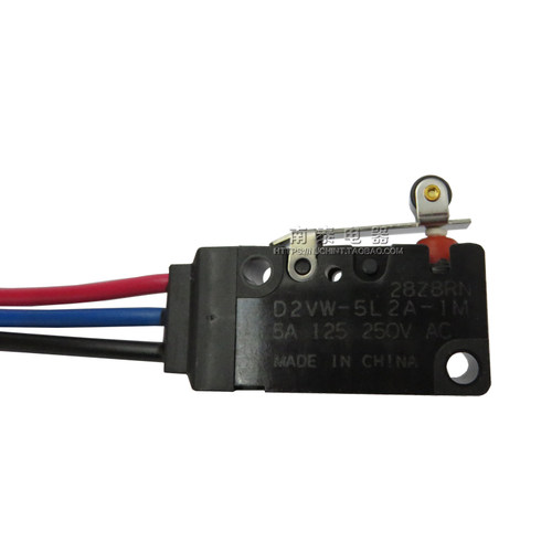 OMRON欧姆龙 带线防水微动开关D2VW-5L2A-1M密封型行程限位带短轮 - 图3