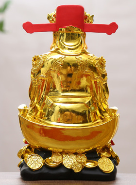财神爷佛像供奉客厅乔迁开业礼品