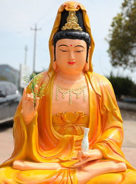 树脂玻璃钢观音菩萨寺庙供奉佛像