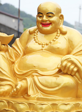 寺庙菩萨招财摆件树脂大肚佛