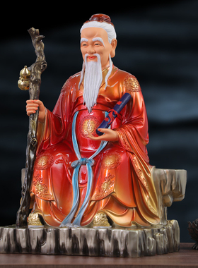 七彩寺庙佛堂月老树脂