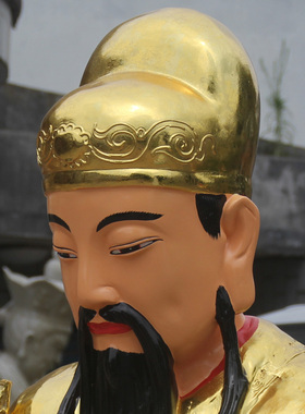 树脂寺庙菩萨贴金彩绘佛像