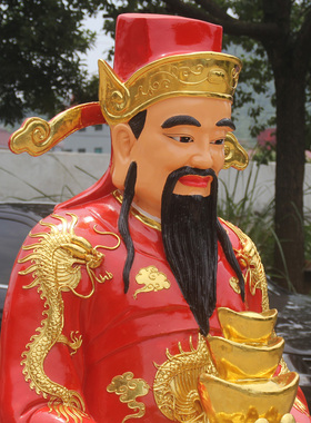 佛像元宝树脂玻璃钢财神爷