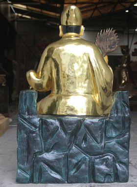 树脂玻璃钢鎏金彩绘供奉佛像