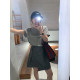 Love Devil Fish Fashion Suit Women 2026 Summer New Sleeve Short Neck Round T-Shirt Irregular Skirt Two-piece Set
