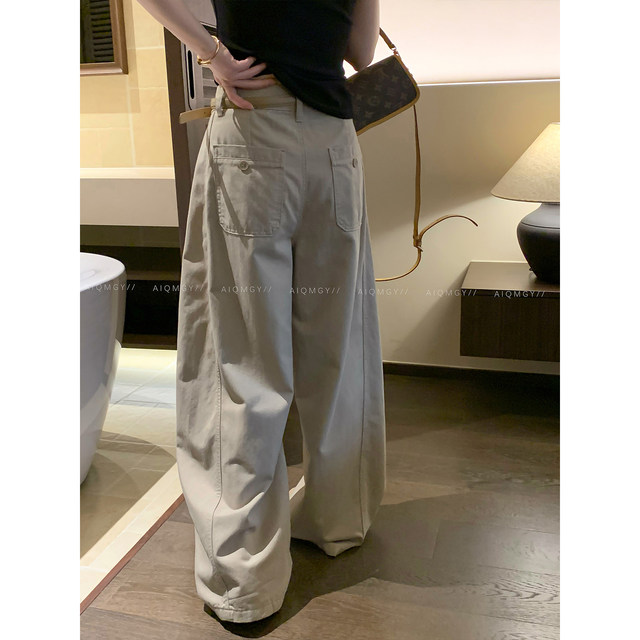 Love Devil Ray Belted Casual Pants Wide Legs