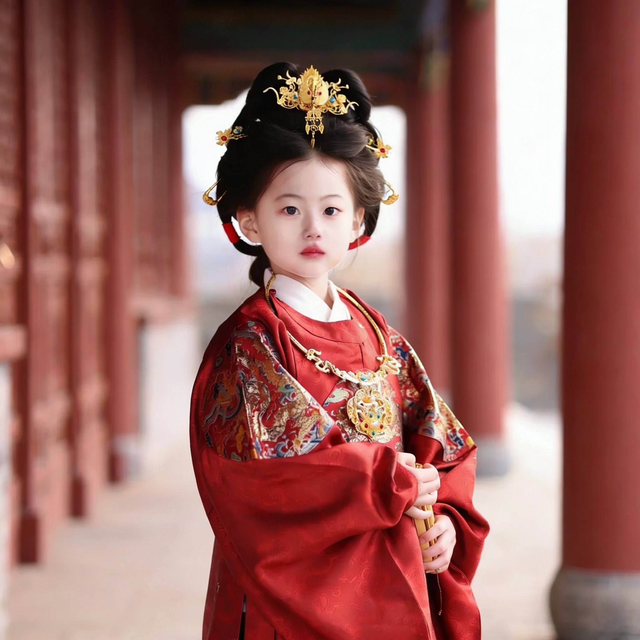 儿童汉服女童红色圆领袍明制中国风喜庆古装男童龙袍刺绣明朝汉服,淘宝优惠券,粉丝福利购,淘宝优惠卷