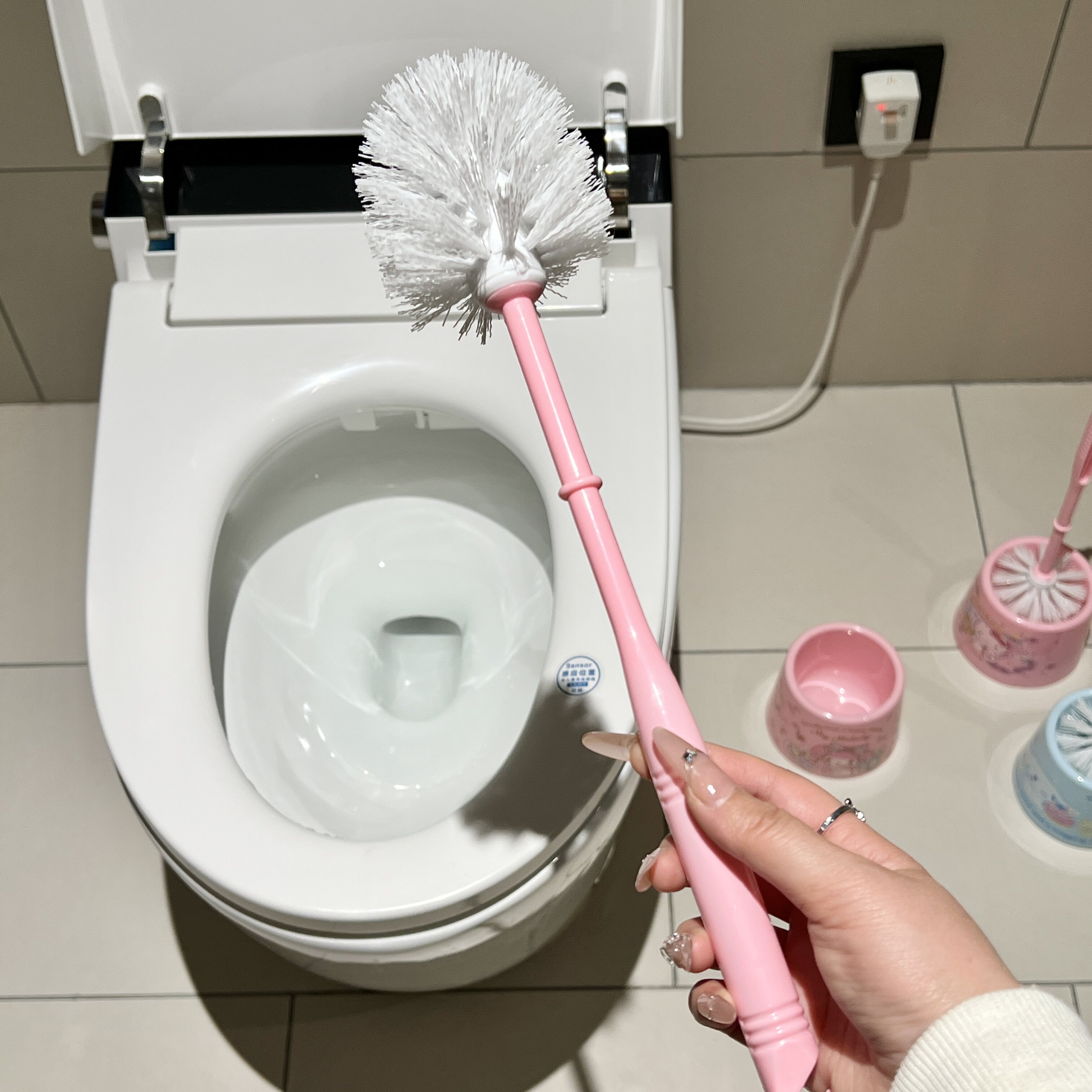Melody cartoon cute toilet brush toilet brush