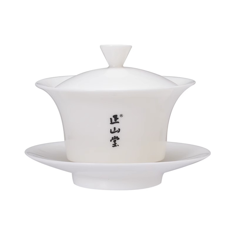 正山堂茶业白瓷盖碗瓷都德化120ml茶具-图3