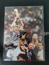 Jakays autograph official card Frances World Cup winner 1998