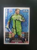 Ben Fosters pro-pen-autograph star card Manchester United