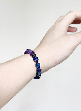 紫水晶青金石手链男生轻奢手串