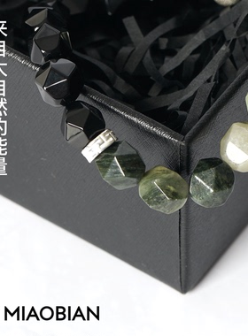 雀仔石黑玛瑙精致天然女生手链