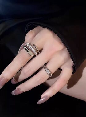 法国【设计师】Glicka 两件套轻奢小众设计开口高级感戒指女