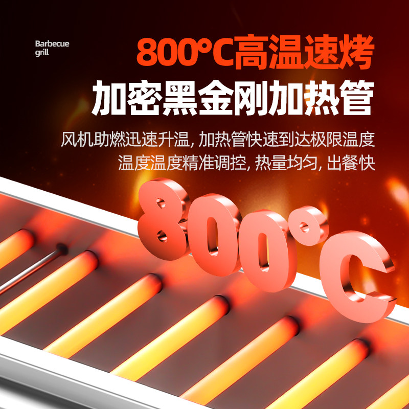 电烤炉黑金刚电烧烤炉商用无烟大型电热烤生蚝羊肉串烤肉路多功能,淘宝优惠券,粉丝福利购,淘宝优惠卷