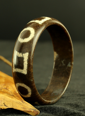 至纯风天珠古玩结缘手镯