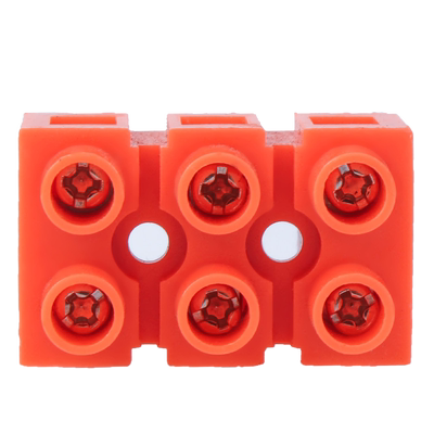 快速接线端子h2519 3电线连接器基座型铜端子排3位对接端子并线器 虎窝淘