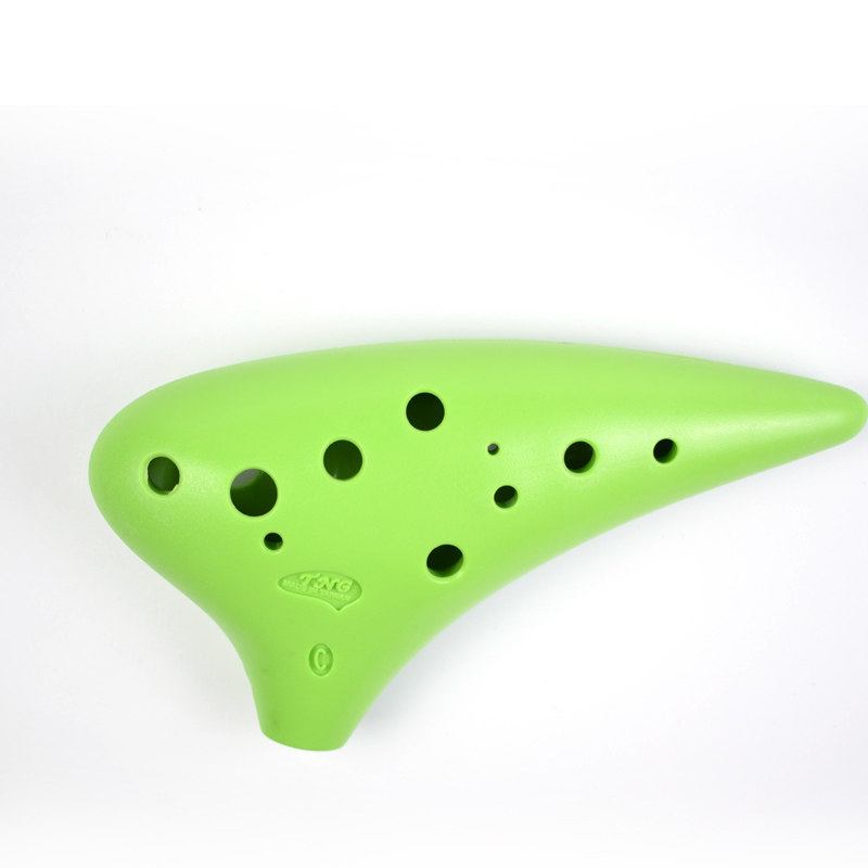 tng塑胶树脂12孔中音高音c调陶笛 耒阳尚音乐器陶笛