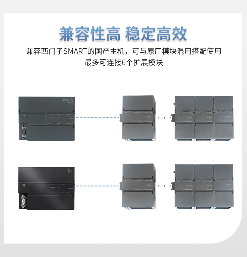 兼容国产西门子PLC S7-200smart扩展模块EM AE/AM/03/04/08-图1